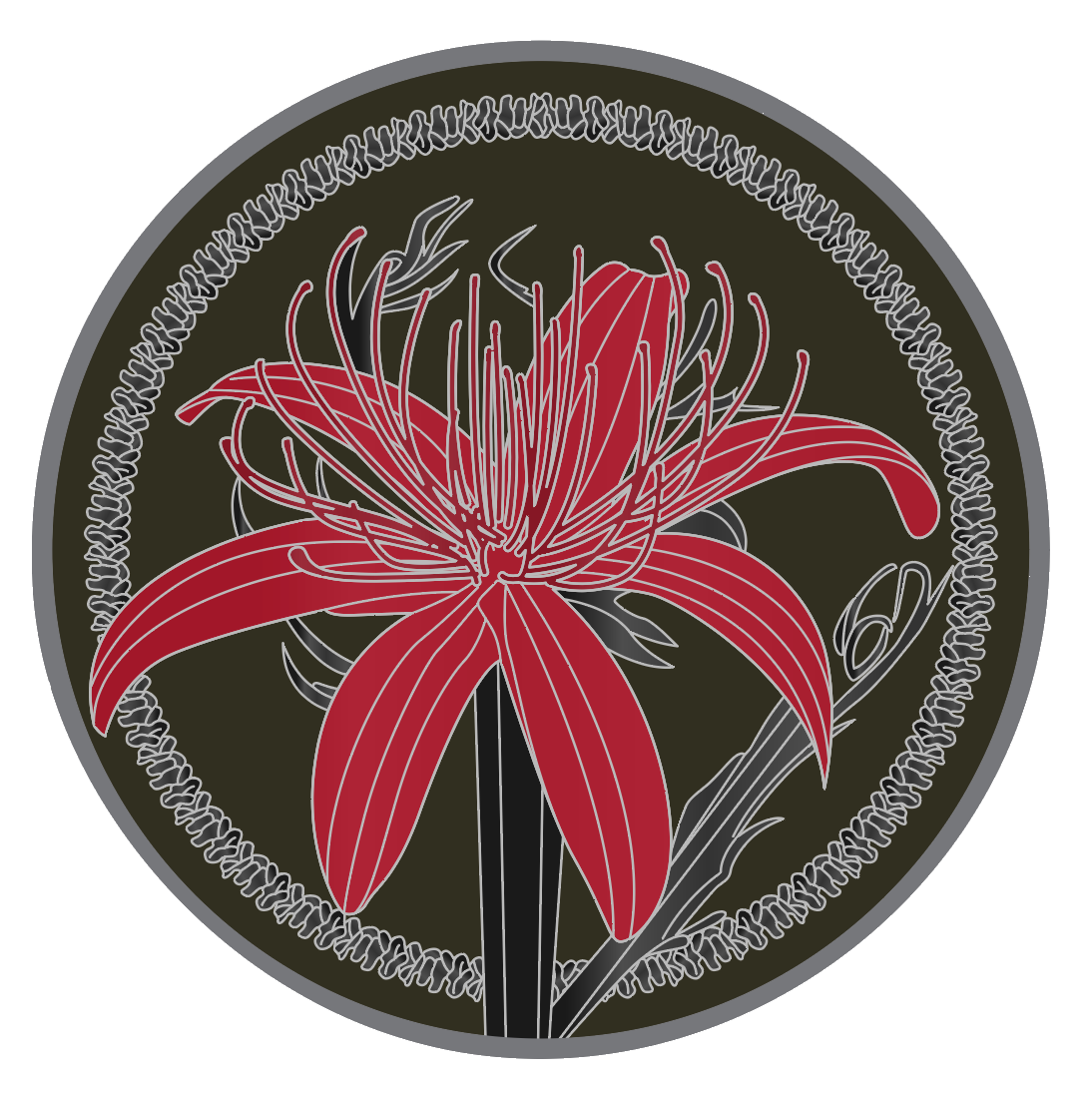 American Yakuza - Red Spider Lily Coin