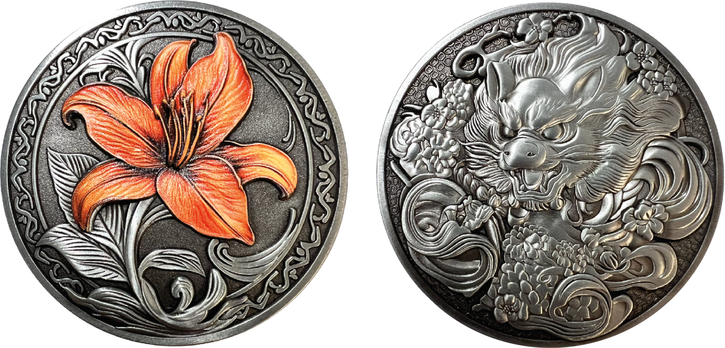 American Yakuza - Orange Iris Coin